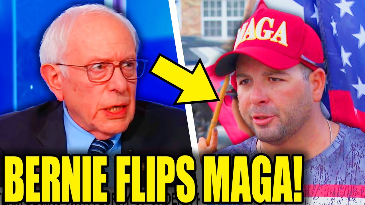Смотрите, как Берни меняет мнение избирателей MAGA и отказывается от Трампа!