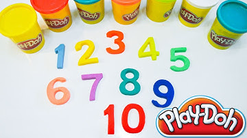 Colorful Play Doh Numbers | Counting Real Numbers | Count 1-10 | Learn Prime Numbers