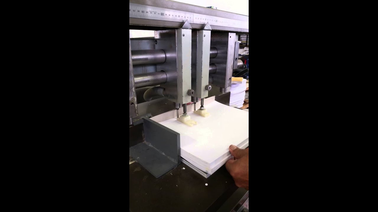 paper drilling machine YouTube