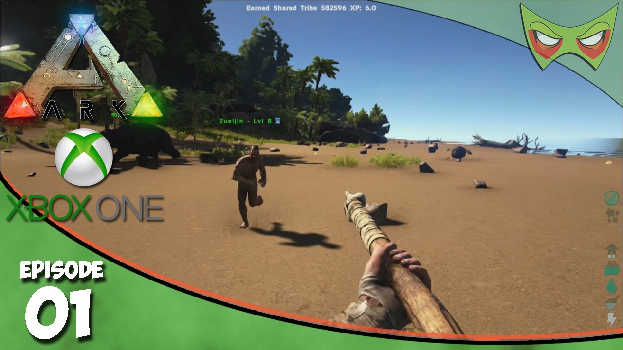 Ark Survival Evolved On Xbox One Ep 01 Learning Controls Let S Play Youtube