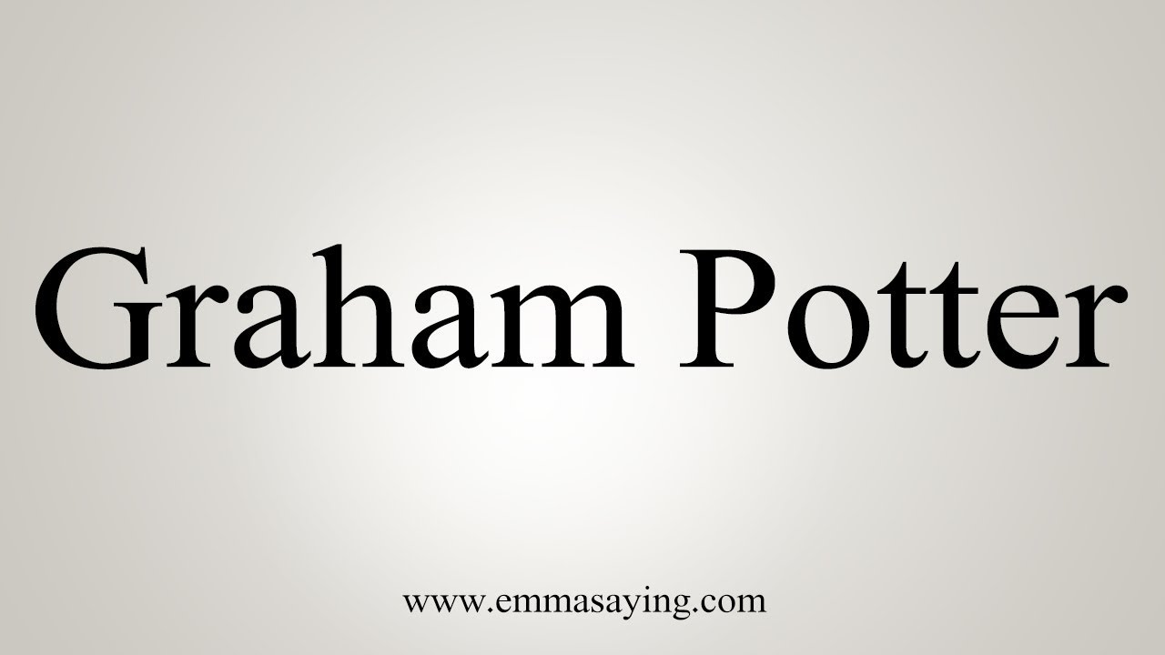 how to say in english jamun How To Pronounce Graham Potter