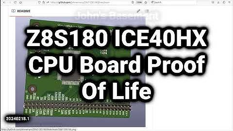 Z8S180 Breakout Board Testing Pt. I