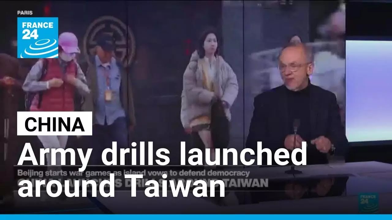 China launches military drills simulating blockade of Taiwan ports • FRANCE 24 English