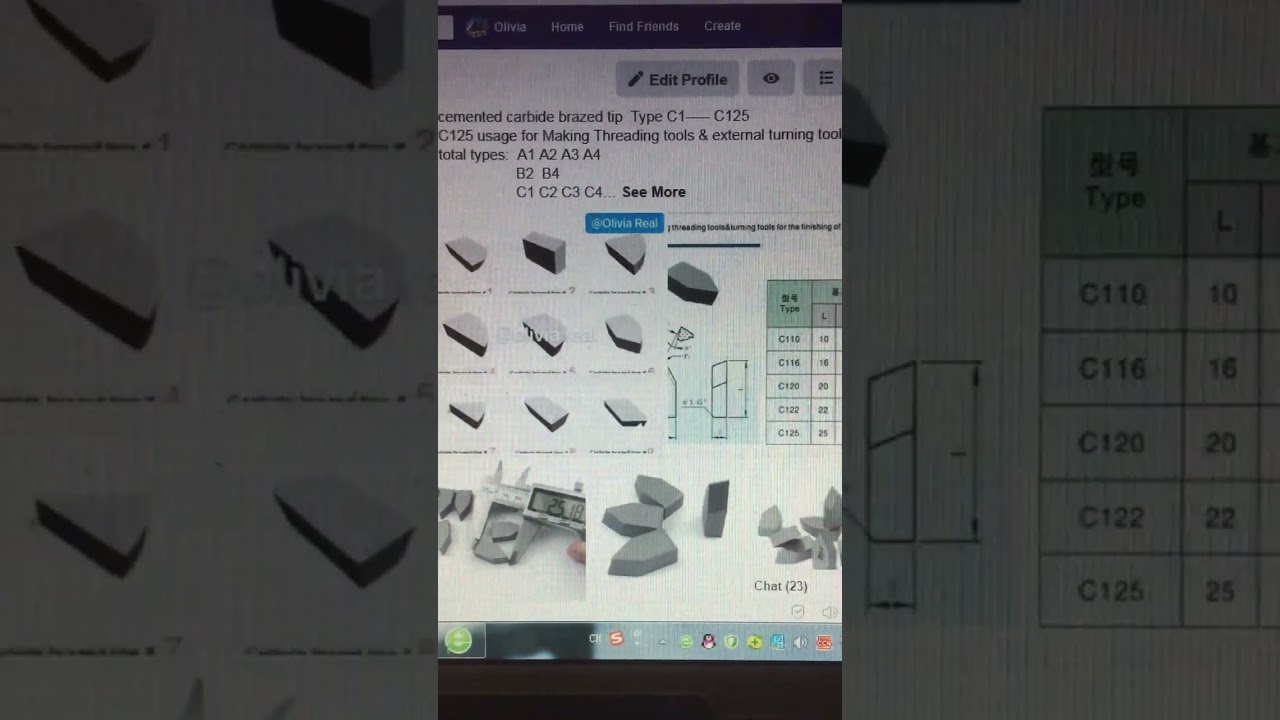 lathe tool carbide tip cutting tool/ threading tool/turning tool  C125  // YG6  K20 P30 H10