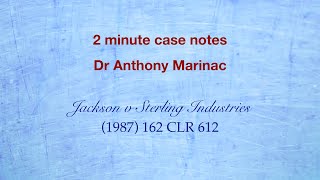 Jackson v Sterling Industries (Mareva Injunctions)