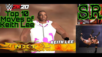 Top 10 Moves of Keith Lee in WWE 2K20 in PPSSPP | gamernafz 2.0 mod gameplay | SR Video.