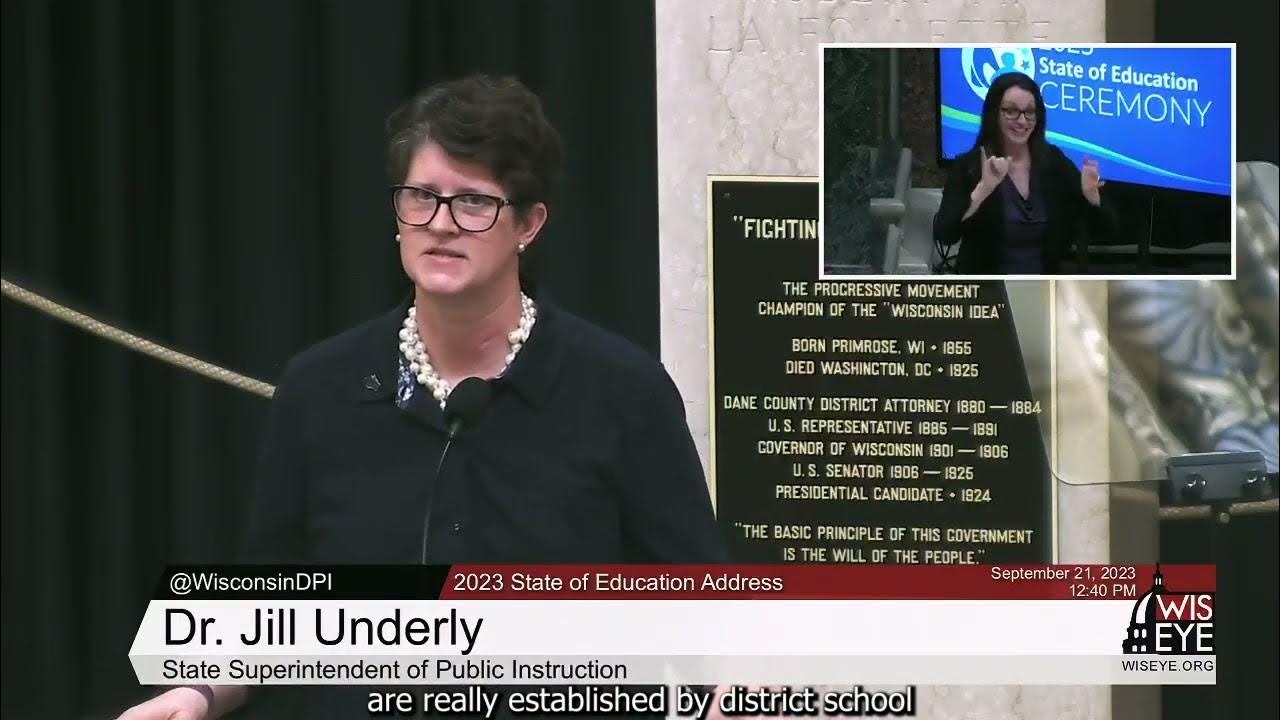 WI DPI 2023 State of Education Student Leadership YouTube