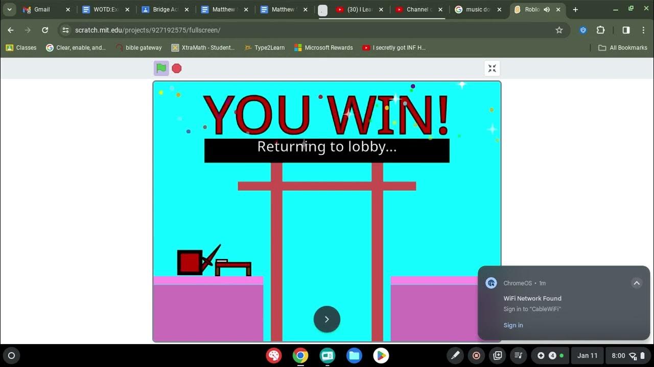 I went on a 4 winstreak in scratch bedwars lol YouTube