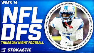 Cowboys vs Lions Showdown Strategy TNF Week 14 DFS Picks | NFL DFS Strategy