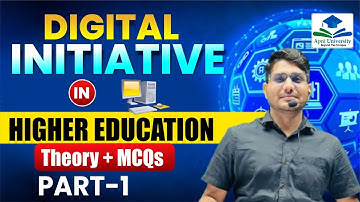 Digital Initiatives | Higher Education UGC NET | UGC NET Paper 1 Higher Education By Shiv Sir