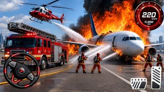 Fire Truck Rescue Simulator 3D - 911 US Emergency Firefighter Rescue - Android Gameplay screenshot 5