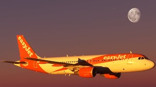 MSFS2020 | ULTRA REALISM | Sunset flight from Porto to Nice | Fenix A320