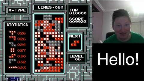 NES Tetris no rotation lvl0 start 60 lines [Former World Record]