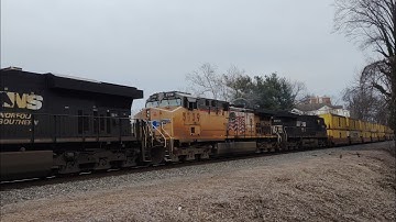 NS 25A with UP 5739 trailing in Charlottesville Virginia