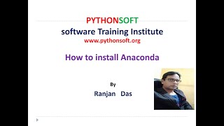 11| How To Install Anaconda |Jupyter Note Book | Python For Beginners| Ranjan Das|Ranjan Sir|