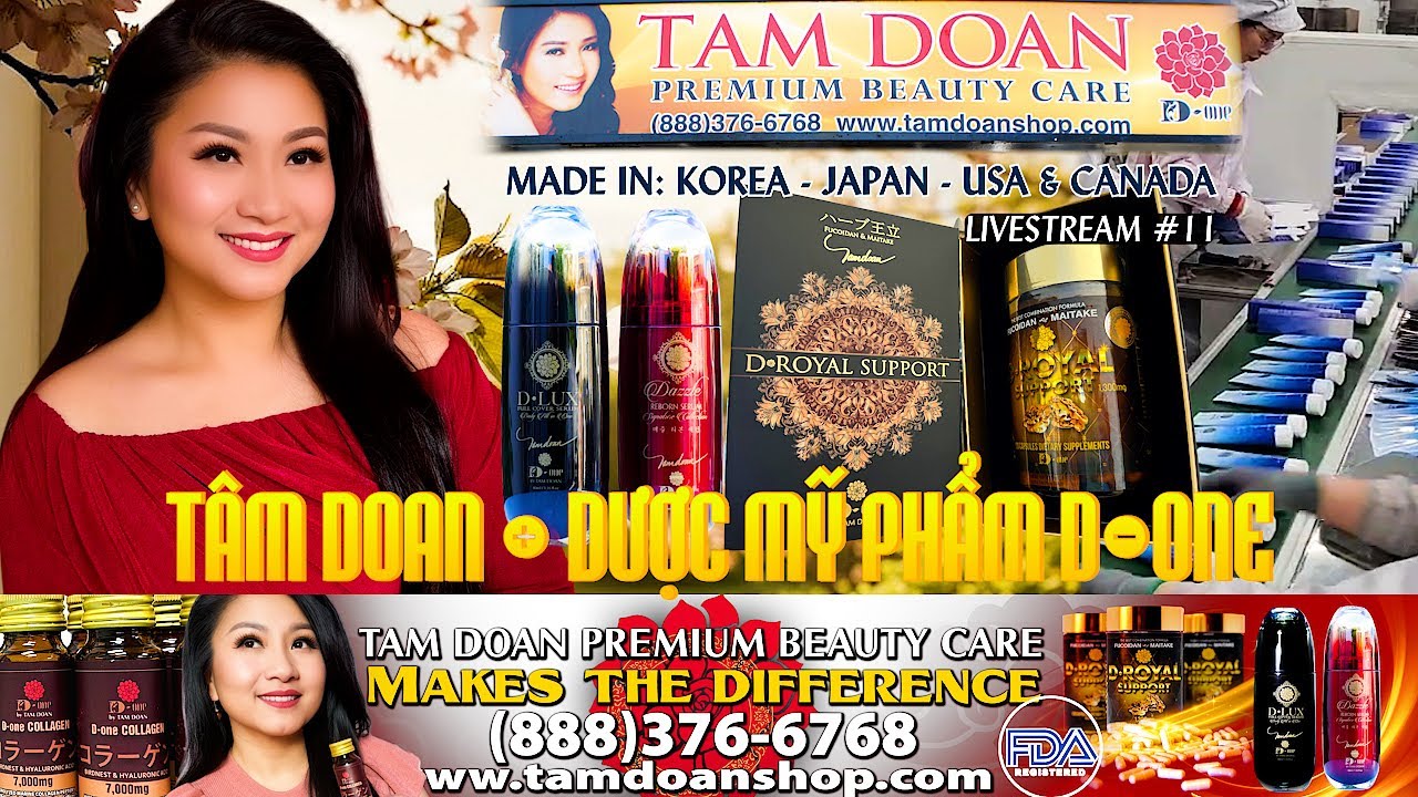 TÂM ĐOAN & MỸ PHẨM D-one | LIVESTREAM-ĐÓN TẾT#11 (888)376-6768