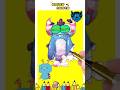 Funny Blue monster drawing | Coloring | Shorts