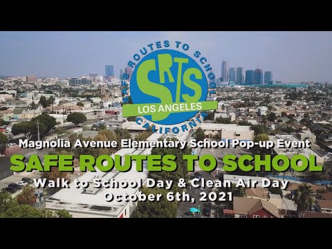 Magnolia Avenue Elementary School Pop up Event, Walk to School Day & Clean Air Day