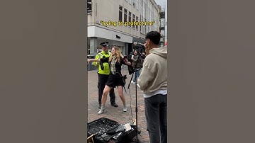 I can’t believe what just happened man 🫣 #shorts #busking #busker #singer #police #hallelujah