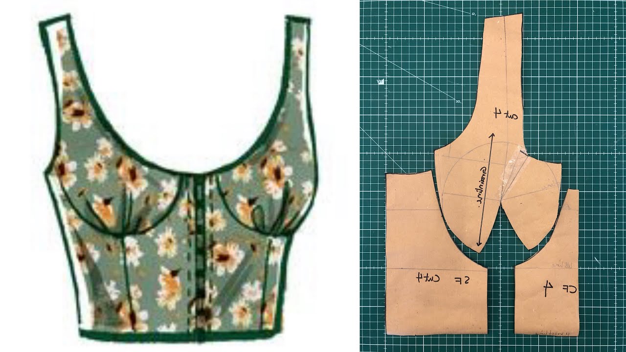From scratch, rushed Bust corset top