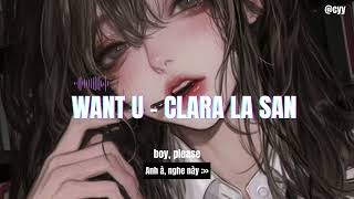 (black blood) WANT YOU - CLARA LA SAN l LYRICS + VIETSUB 