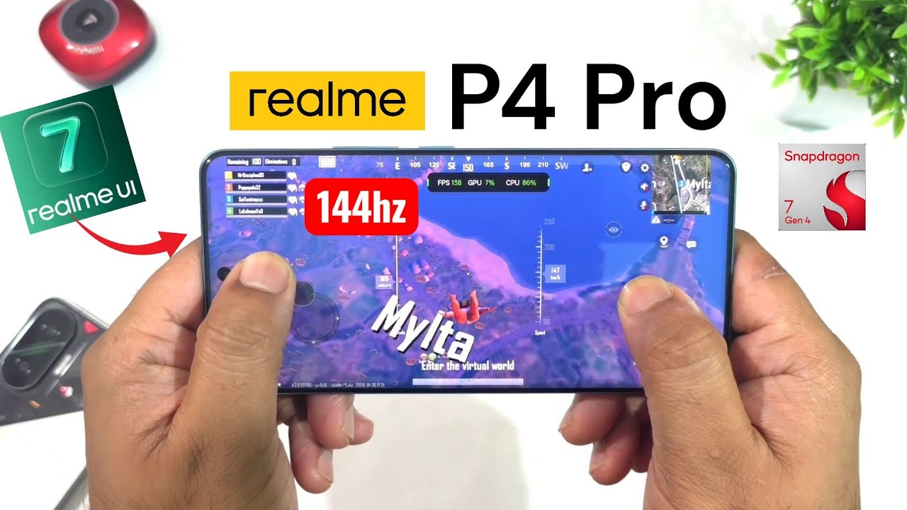 Realme P4 Pro 144fps BGMI After Realme Ui 7 Update🔥🔥🚀🚀🚀 #realmeui7 ...