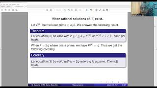Rational points on certain super elliptic curves by N. Saradha