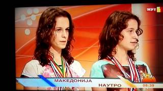 media my family National TV MRT1 Elizabeta Mishela Marijana Dimoski RONIN KARATE