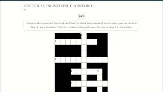 CROSSWORD PUZZLE IN ENGLISH | ELECTRICAL QUESTIONS AND ANSWERS screenshot 5