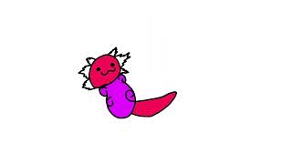 Axolotl Rolling On Floor (FlipaClip Animation)