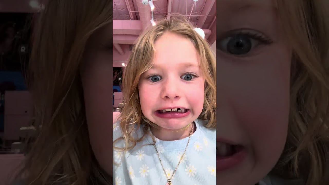 Maddie getting her ears pierced (part #3)￼￼