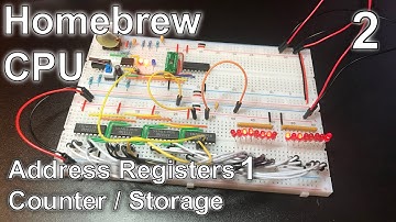 Address Registers (1: Counter / Storage) - Making an 8 Bit pipelined CPU - Part 2