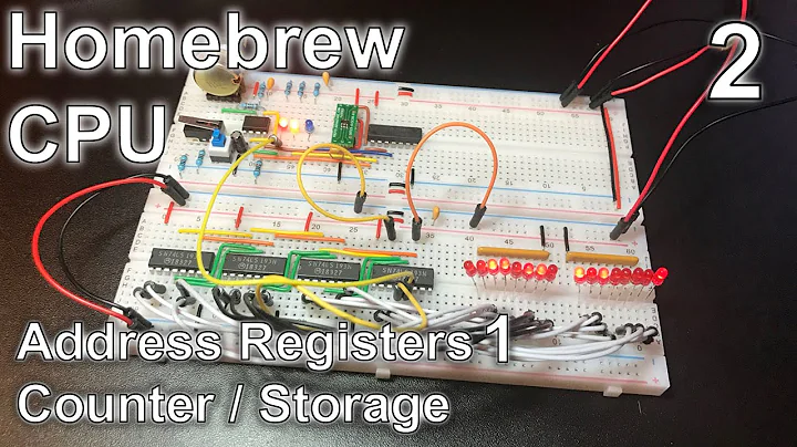 Address Registers (1: Counter / Storage) - Making an 8 Bit pipelined CPU - Part 2