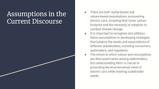 ADMS 1010 - M3 - Environmental Merit of Electric Vehicles