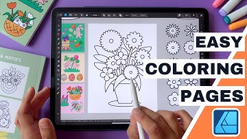 Create Your Own Coloring Pages for Fun or Passive Income ✿ Affinity Designer TUTORIAL