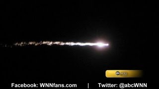 A bright fireball was seen across the san francisco bay area with loud
boom. *more: http://abcn.ws/r682nv