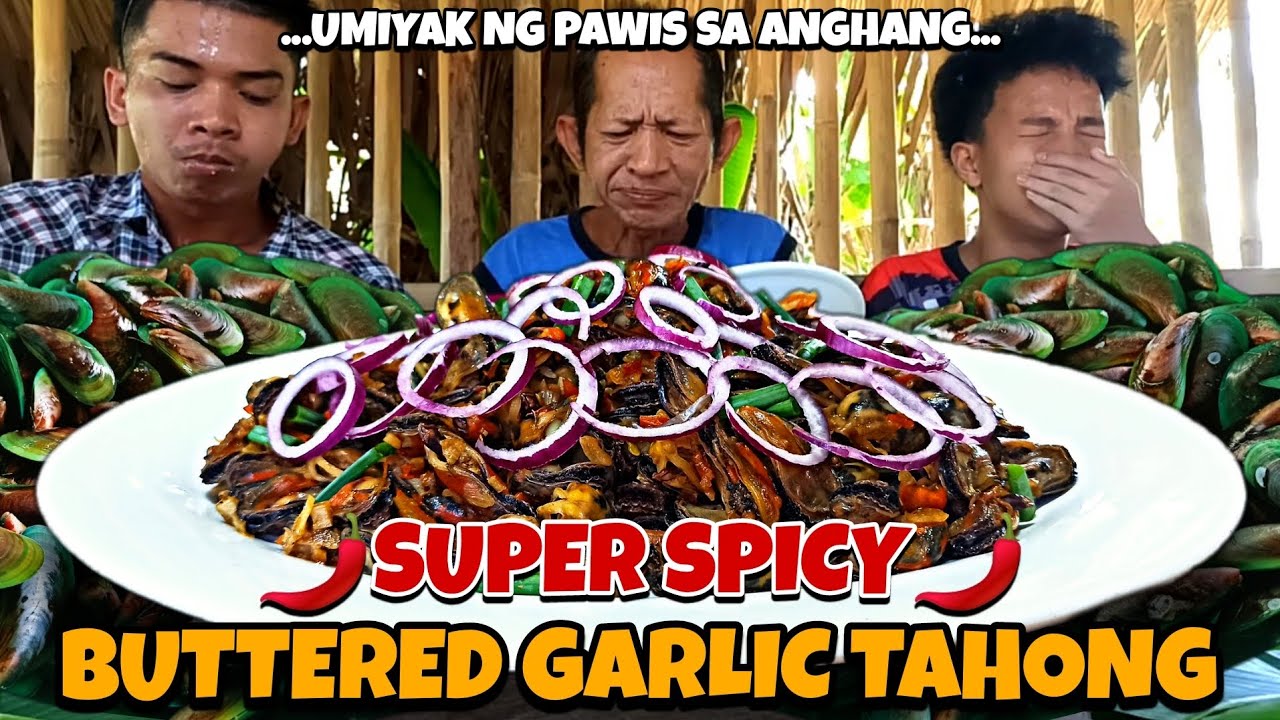 SPICY BUTTERED GARLIC TAHONG (mussel) #cookingideas #lutongprobinsya # ...