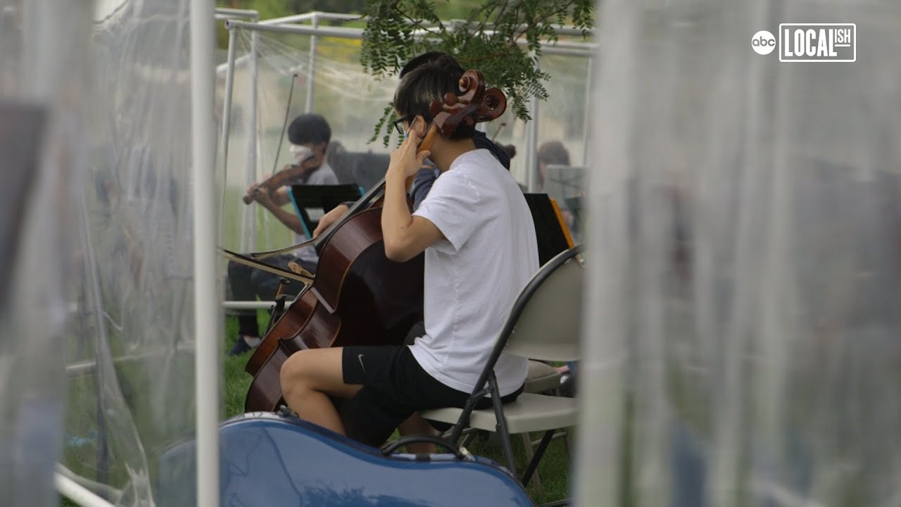 Social distance youth orchestra gives kids safe space to play music | Localish