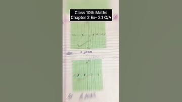 Class10 Maths Chapter 2 Exercises 2.1 question 1 |Class 10 maths chapter 2 Polynomial | #polynomials
