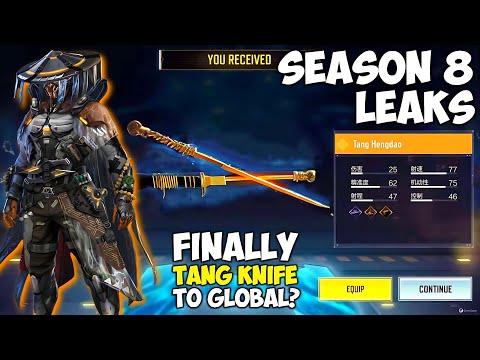 Tang Knife To Global | All Legendary Guns | Season 8 Leaks | COD Mobile | CODM