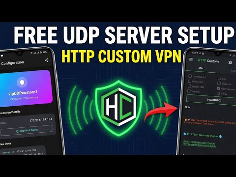 How to Create UDP custom for Http Custom VPN 