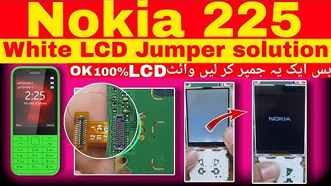 Nokia 225 White LCD Jumper solution Fix😱 100%Working Trick #ANJUMREPAIRING