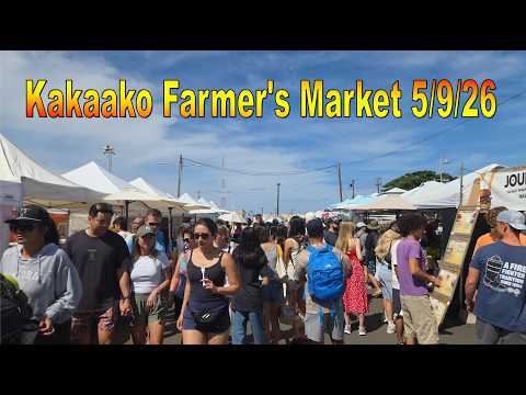 Kakaako Farmer's Market on 5/9/26 in Honolulu Oahu Hawaii