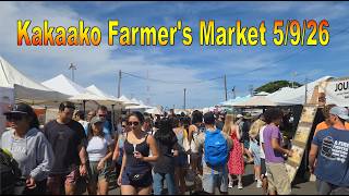 Kakaako Farmer's Market on 5/9/26 in Honolulu, Oahu, Hawaii
