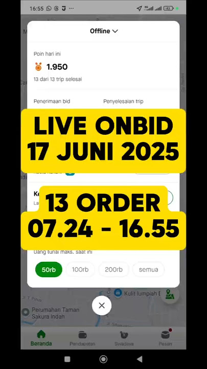 LIVE ONBID 17 JUNI 2025 | GOJEK BANDUNG