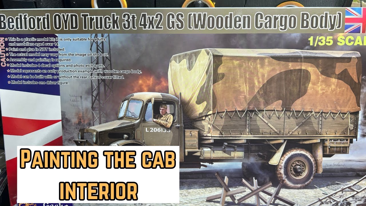Сборка модели Bedford в масштабе 1/35 от Gecko Models (часть 3) – Детальная покраска салона кабины