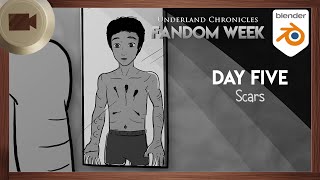 Full Creating a 2D artwork using 3D reference in Blender || MJ's TUC Week DAY FIVE Update
