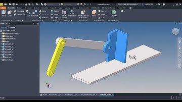 ensamble y animación  en Autodesk Inventor
