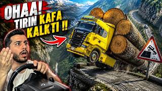 OHAA TIRIN KAFA KALKTI 😯😯 YIRTIL KURT EGZOZLU VABİS R560 İLE ÖLÜM YOLLARINA TIRMANDIK !! | ETS 2