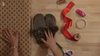 Jane Means shows us how to wrap slippers